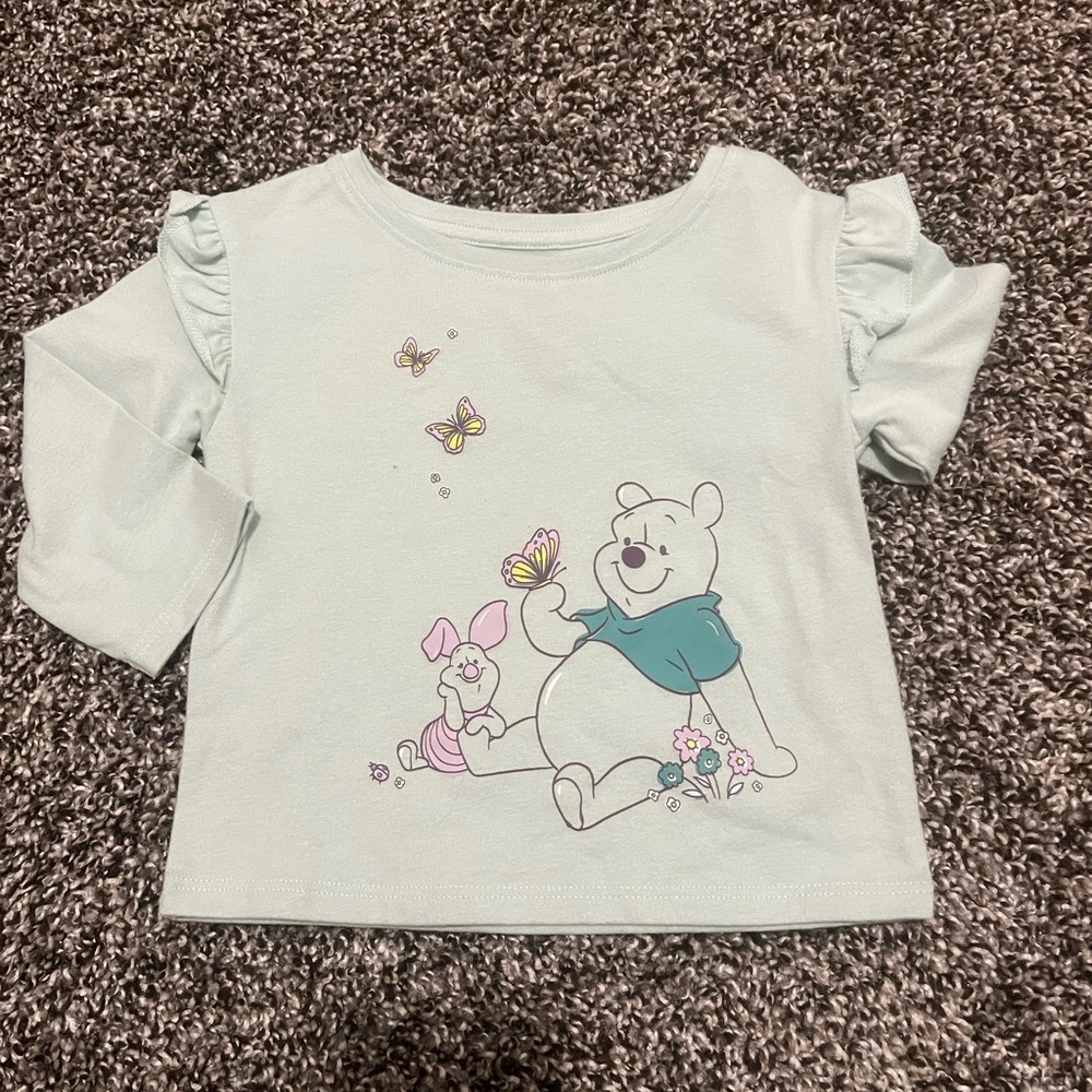 Disney Kids Light Blue Winnie the Pooh Top
